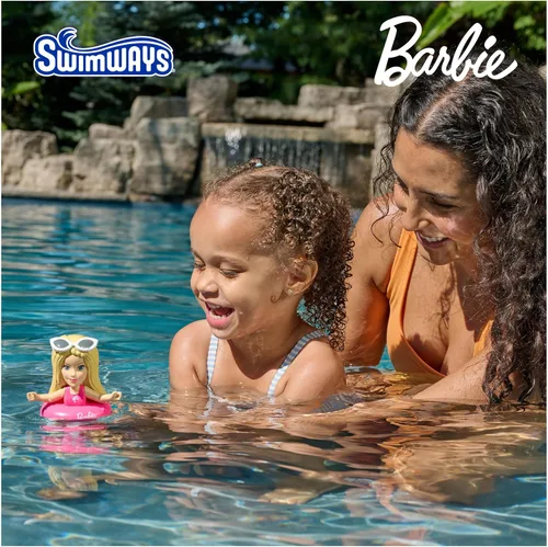 Miniatura 2 de SwimWays Figuras flotantes de Barbie, accesorios de piscina y juguetes de piscina para niños, suministros de fiesta Barbie y juguetes acuáticos