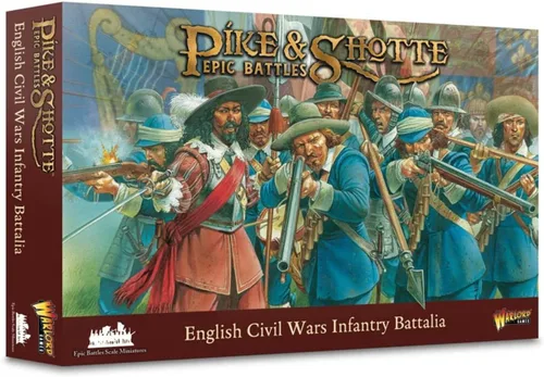 Miniatura 3 de Warlord Juegos Pike & Shotte Batallas épicas Inglés Guerras Civiles Caballería Militar Mesa Superior Wargaming Modelo de Plástico Kit 212013002