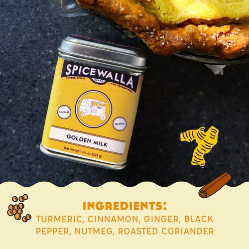 Miniatura 6 de Spicewalla Leche dorada en polvo - Canela, jengibre, cúrcuma bebida té o mezcla de café con leche