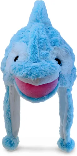 Miniatura 20 de Puzzled - Sombrero de mapache marrón de peluche - Sombrero súper suave y cálido con orejeras, gorro de invierno acogedor de forro polar para niños