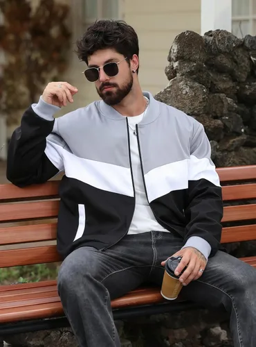 Miniatura 7 de HYPESTFIT Chaqueta bomber para hombre, casual, resistente al viento, para otoño e invierno, abrigos, acolchados, con aislamiento