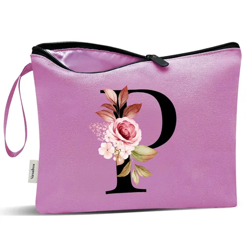 Miniatura 87 de Vavabox A-Z Bolsa de Maquillaje Personalizada, Regalos de Cumpleaños para Mujeres y Mamá, Regalos para la Mejor Amiga, Bolsa de Cosméticos