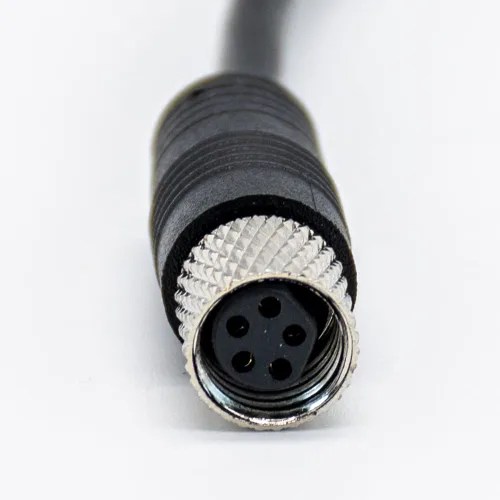 Miniatura 8 de Elecbee M8 Conector hembra recto cable de un solo extremo longitud de 3.3 ft (código 3 pines)