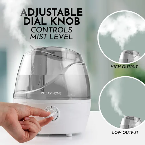 Miniatura 4 de Zulay Home Humidificadores de niebla fría para dormitorio (tanque de agua de 2.2L) - Humidificadores ultrasónicos silenciosos para habitación grande