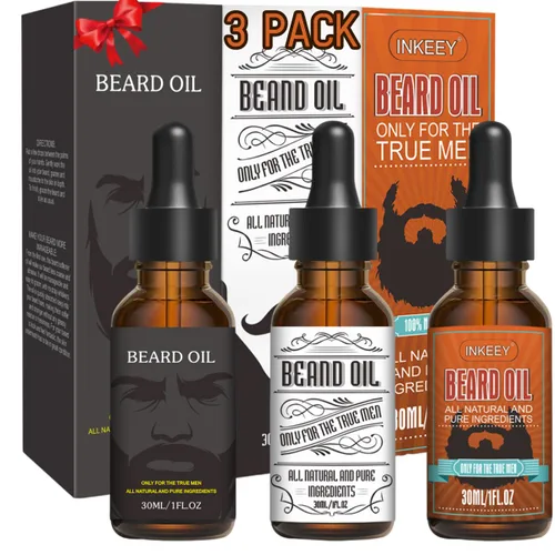Aceite para barba para hombre, acondicionador e hidratación clásico para el crecimiento y mejor barba, juego de regalos de cumpleaños, San Valentín,