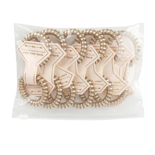 Miniatura 3 de Lazos para el cabello, 12 bobinas en espiral para despedida de soltera, regalo de dama de honor para novia, boda, mujeres, fiestas, invitados, Negro