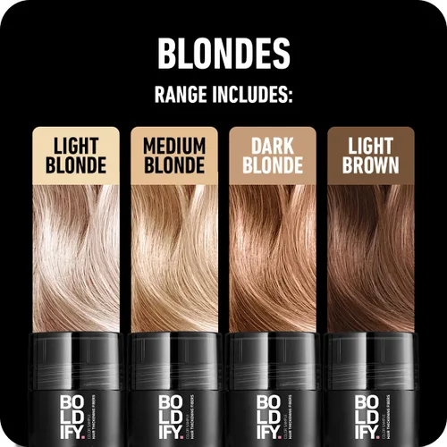 Miniatura 3 de Boldify - Kit de muestra de fibras capilares de color - Rellena el cabello fino y delgado para un aspecto instantáneamente más lleno y grueso - 14