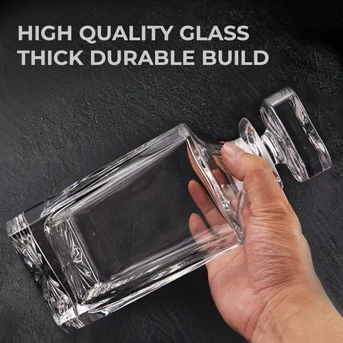 Miniatura 6 de Personalized Whiskey Decanter Set with Glasses - 7 Design Options - Custom Engraved Liquor 27 oz, Bourbon Decanter for Men Dad Birthday Graduation