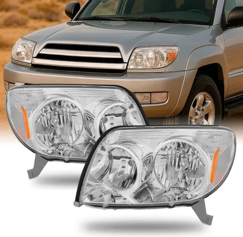 Miniatura 7 de AKKON - Para Toyota 4Runner Sport SUV reemplazo negro faros delanteros conductor/pasajero faros delanteros par nuevo