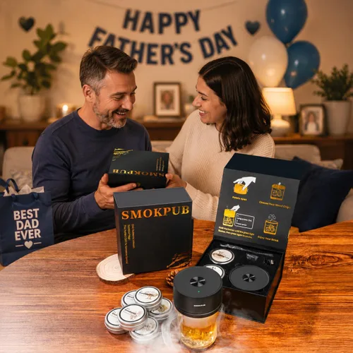 Miniatura 3 de Kit de Ahumador Eléctrico para Whisky Smokpub con Encendido Integrado, Sin Necesidad de Butano, Kit de Ahumador de Cócteles Recargable con 6