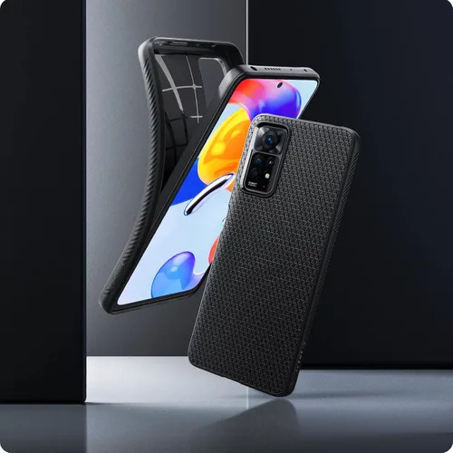 Miniatura 3 de Spigen Liquid Air - Funda diseñada para Redmi Note 11 Pro (Liquid Air), color negro mate