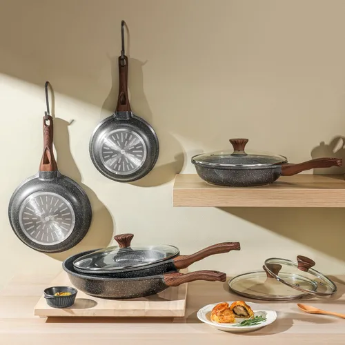 Miniatura 8 de SENSARTE Sartenes Antiadherentes para Freír, Sartenes para Tortilla con Revestimiento de Granito Suizo, Utensilios de Cocina Saludables Sartenes