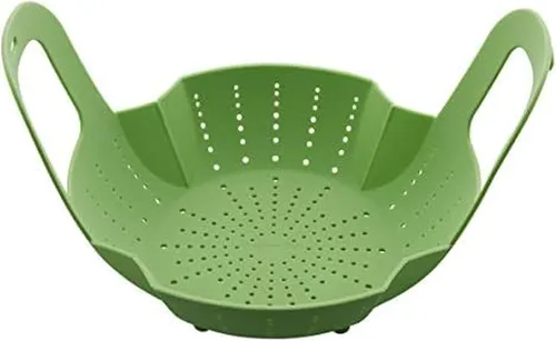 Instant Pot oficial - Molde de silicona con tapa, para bocadillos de huevo, Cesta de silicona para vapor., Verde