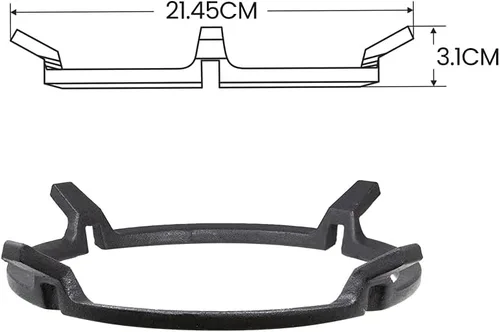 Miniatura 2 de BUFFALO Utensilios de cocina Wok Ring de hierro fundido