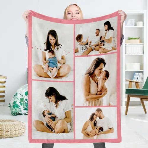 Miniatura 20 de EAQ Manta personalizada con collage de imágenes, es una manta personalizada para niños, adultos, familia, recuerdo, regalo