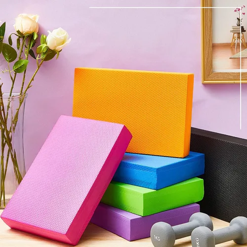 Miniatura 4 de Hanaive Almohadilla de equilibrio de espuma para entrenamiento de yoga, cojín antideslizante para ejercicios de estabilidad, estiramiento, pilates