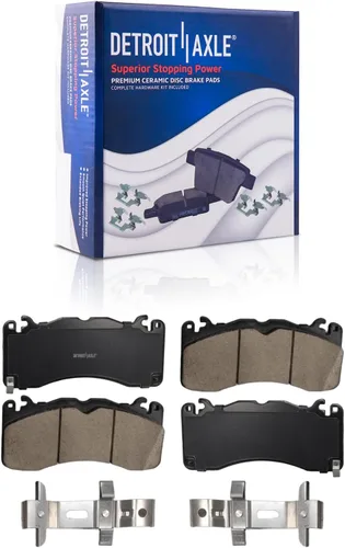 Miniatura 40 de Detroit Axle - Pastillas de freno de pinza de disco delantera izquierda para Impala Monte Carlo LeSabre Riviera DeVille Intrigue Bonneville - Juego