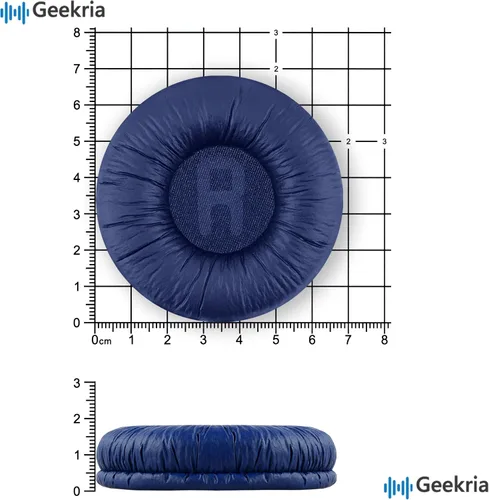 Miniatura 6 de Geekria QuickFit - Almohadillas de repuesto de cuero sintético compatibles con auriculares JBL JR 300/300BT, T450BT, T500BT, Tune