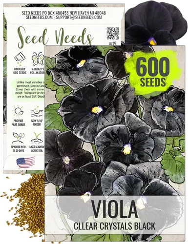 Miniatura 22 de Seed Needs Johnny Jump Up Semillas para plantar violas, reliquia y flores polinizadas abiertas para plantar un jardín de mariposas lleno de flores