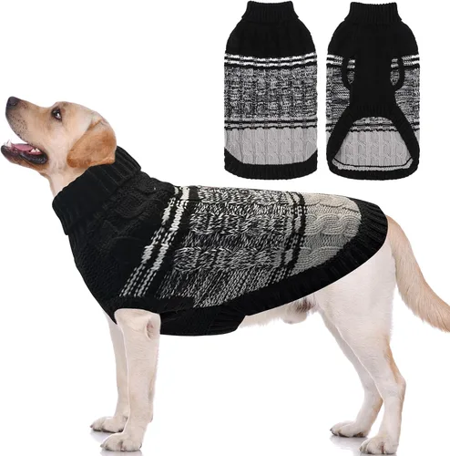 Miniatura 50 de Mihachi Suéteres para Perros Pequeños y Medianos Niña o Niño, Camisa Cálida y Suave para Perros, Abrigo para Perros para Clima Frío con Cuello