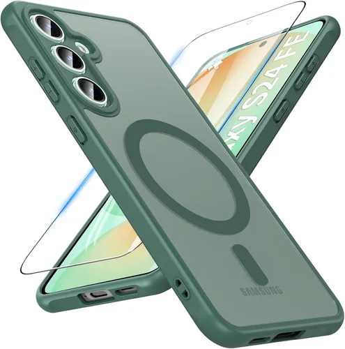 Miniatura 63 de OWKEY Funda magnética para Samsung Galaxy S23 de 6.1 pulgadas, para Magsafe con protector de pantalla, protección de grado militar, a prueba