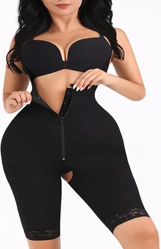 Miniatura 2 de Fajas moldeadoras de cuerpo completo para mujer, con control de abdomen, fajas colombianas para mujer, moldeador de cuerpo medio muslo, etapa 1 2