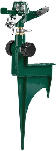 Miniatura 3 de Orbit rociador de agua con base puntiaguda de metal, paquete de 2 unidades., Verde