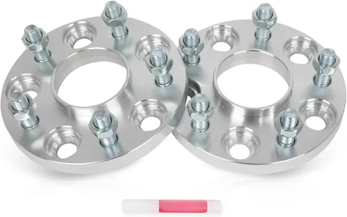 Miniatura 11 de SCITOO 2 adaptadores de rueda de 5 x 4.5 a 5 x 4.75 pulgadas, orificio de 1 pulgada, pernos de 2.913 in de 12 x 1.5 y 5 lengüetas, espaciadores