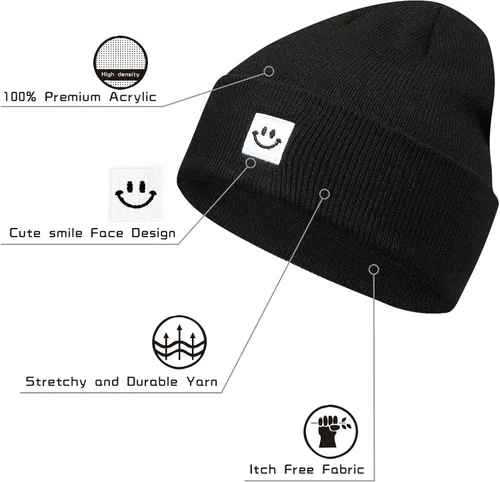 Miniatura 4 de Paladoo Gorro de punto para hombre y mujer, paquete de 2