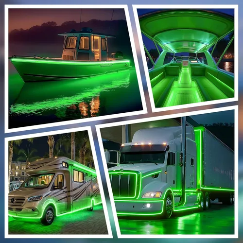 Miniatura 7 de SHUNLEE Luces LED para barco de 40 pies, IP67 COB impermeable, luces LED para pontón, interior de barco para pontón, cubierta, pesca nocturna