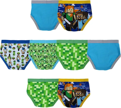 Miniatura 2 de Minecraft Boys Briefs and Boxer Briefs available in Multiple Pack Sizes in sizes 4 6 8 10 and 12