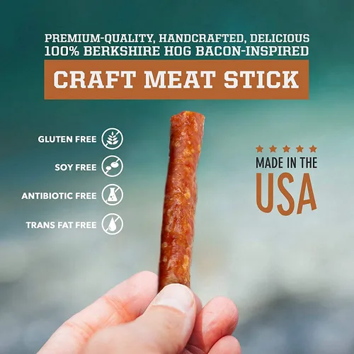 Miniatura 3 de Big Fork Palitos de carne de cerdo de arce y pimienta - Palitos de carne ahumados en lotes pequeños, palitos de carne ahumada de nogal 100% cerdo