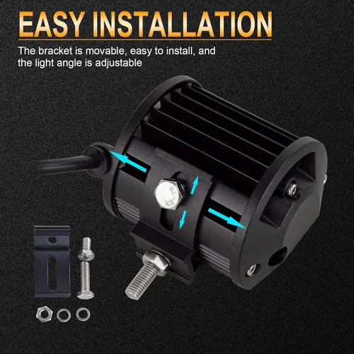 Miniatura 6 de SKYWORLD 2 unidades de 4 pulgadas 18 W de inundación LED de conducción todoterreno, luces antiniebla, iluminación de barco, luz de trabajo LED