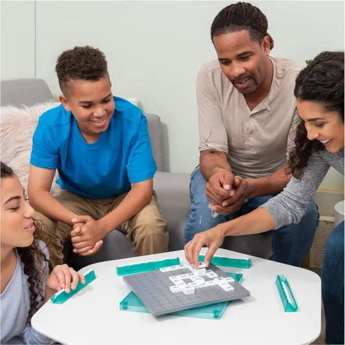 Miniatura 2 de Spin Master Games, Upwords, juego de palabras clásico con azulejos de letras apilables, juego de mesa familiar, actividad de crucigramas, 1-4