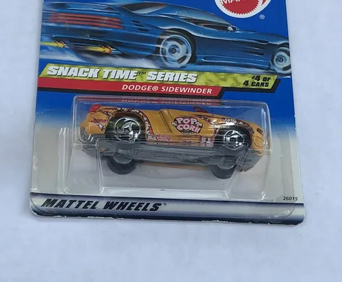 Miniatura 2 de Hot Wheels Snack Time Series # 4 Dodge Sidewinder Color Amarillo #2000-16 Coche coleccionable Mattel Escala 1:64