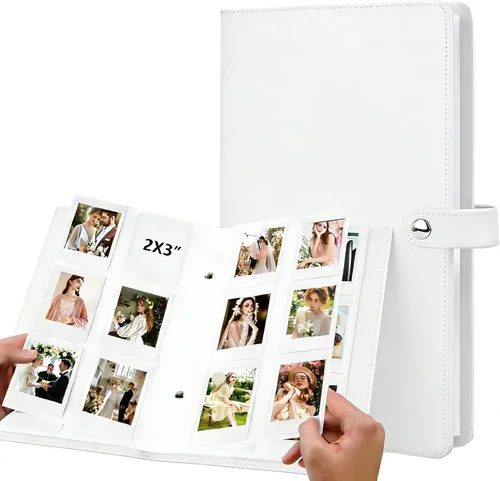 Miniatura 11 de Ruibytree Álbum de fotos para libro de fotos Polaroid de 2 x 3 pulgadas, capacidad de forma segura 432 imágenes de recuerdos únicos, compatible