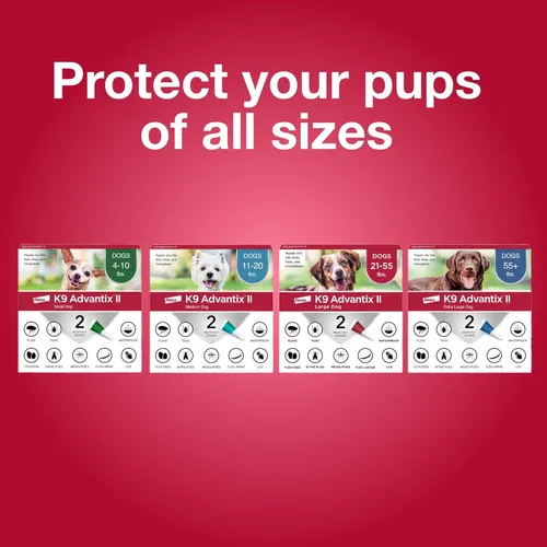 Miniatura 9 de K9 Advantix II Tratamiento y prevención recomendado por veterinarios para pulgas, garrapatas y mosquitos para perros medianos Perros 11-20 libras