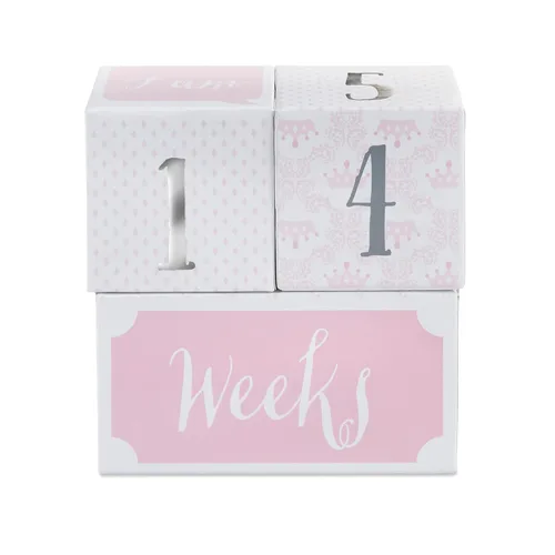 Miniatura 2 de Baby Aspen My First Milestone Princess Age Blocks Accesorios de fotos de bebé para compartir fotos el primer año
