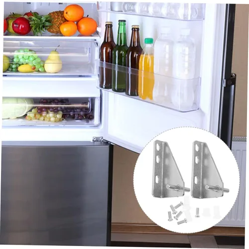 Miniatura 3 de 2 unids bisagras de nevera bisagras refrigerador puerta congelador reemplazo refrigerador pequeño suministro reparación congelador xiaobing acero
