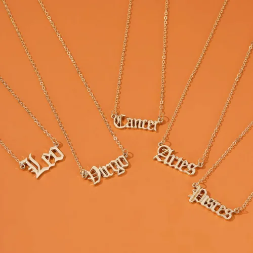 Miniatura 9 de Shulemin Collares para mujer, joyería de moda, regalo de San Valentín, collar creativo de doce constelaciones, collar de cadena de clavícula, collar