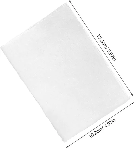 Miniatura 4 de Generic 25pcs Watercolor Paper - Thick Cotton Pulp Paper Sheets Rough Texture Deckled Edge A6 for Watercolors Acrylics Calligraphy and Creative Art