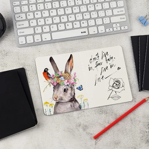 Miniatura 3 de Paquete de 100 cuadernos pequeños en blanco y diario a granel, cubierta negra, papel grueso sin forro, 4.25 x 5.5 pulgadas, 48 páginas, cuaderno