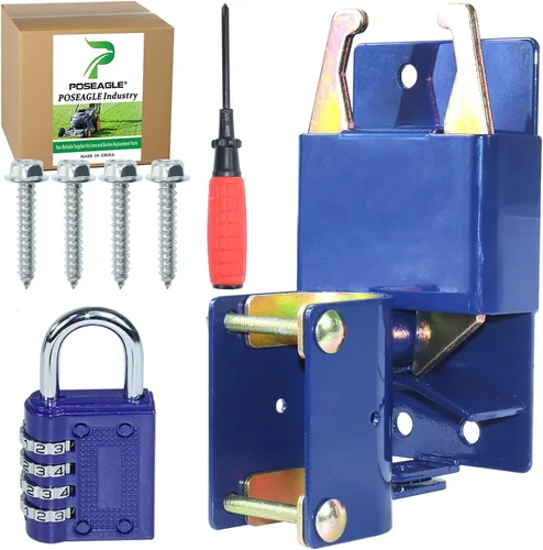 Miniatura 13 de S16100700 - Pestillo de puerta con cerradura de dos vías con cerradura de combinación de 4 dígitos y destornillador para puertas de metal con tubos