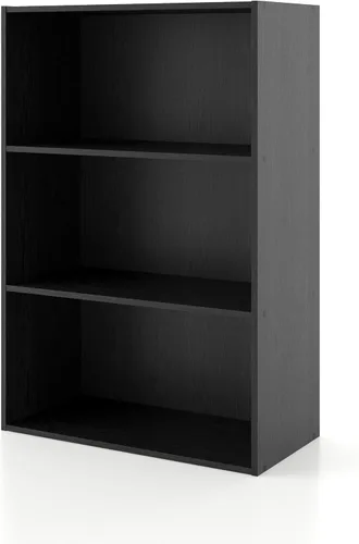 Miniatura 44 de Homes: Inside + Out Apexa - Estantería organizadora de almacenamiento de 2 cubos, estantería apilable de madera para cubos para organización