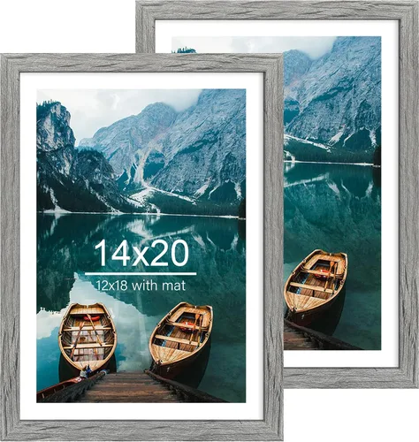 Miniatura 180 de Hongkee - Juego de 2 marcos de fotos, HK042515-MD5.5X8.5-BK(2PK)