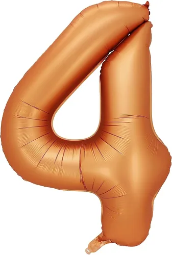 Miniatura 7 de Globos de aluminio naranja número 0, 40 pulgadas