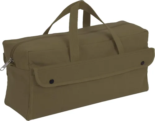 Rothco bolsa de herramientas de lona para mecánicos jumbo - Organización resistente para equipo y herramientas Verde oliva (Olive Drab)