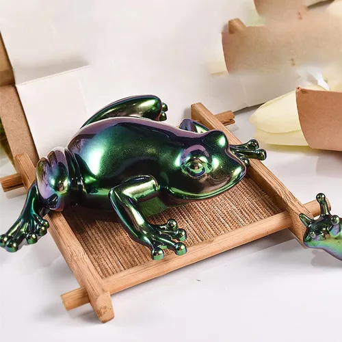 Miniatura 4 de 2 moldes de resina de rana, molde de resina de silicona animal 3D para fundición epoxi, molde de silicona en forma de rana para bricolaje, resina
