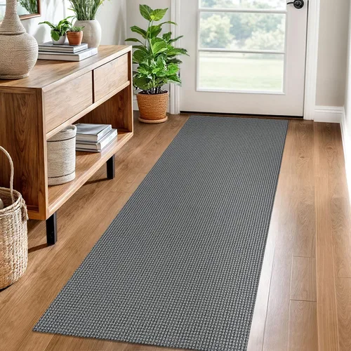 Miniatura 158 de EARTHALL Alfombra de pasillo 3x14 pies, alfombras lavables extra largas para pasillos, tejidas, antideslizante, alfombra trenzada para entrada