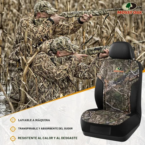 Miniatura 8 de MOSSY OAK Fundas de asiento de camuflaje con respaldo bajo, compatibles con airbag, ajuste universal, se adaptan a la mayoría de asientos